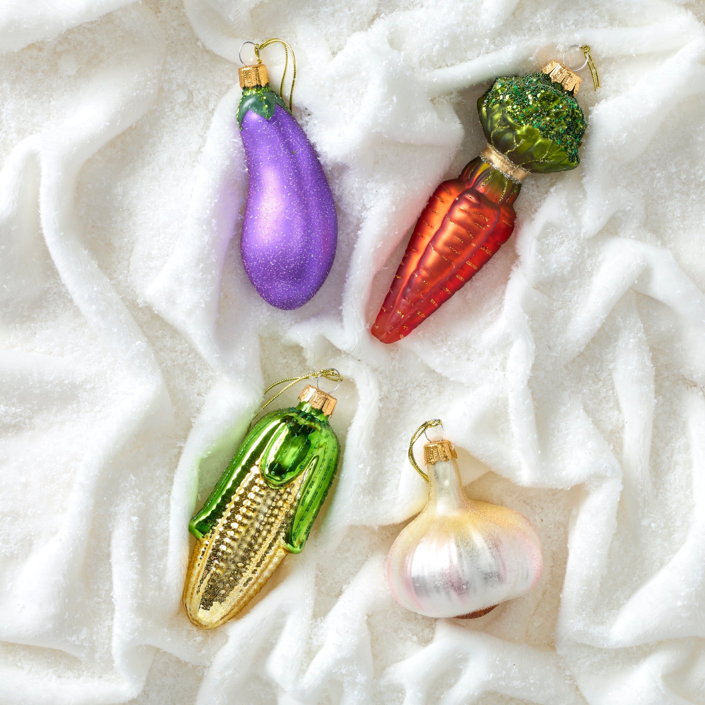 Blown Glass Carrot Ornament
